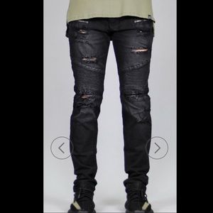 HYPER DENIM BLACK ARA BIKER JEAN (40) - WORN ONCE